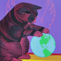 Deadpool Kitty loves Earth