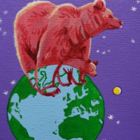 Medvjedi, Mjesec, Zemlja i Saturn